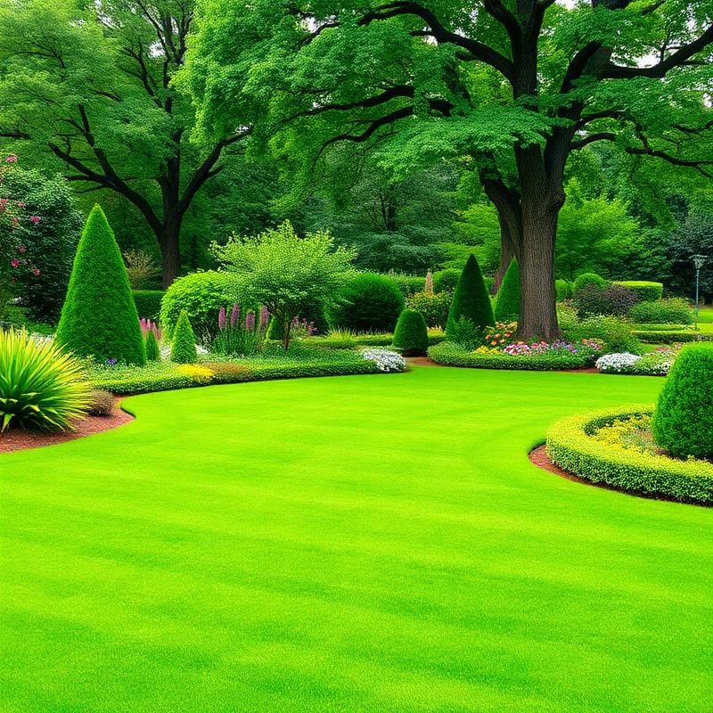 Green lawns